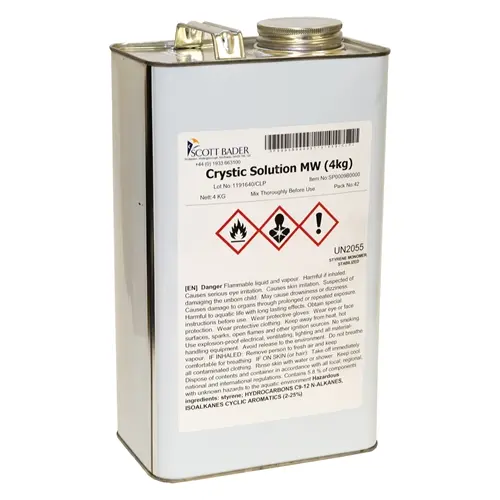 Wax in Styrene 4kg (Wax Solution) Bader