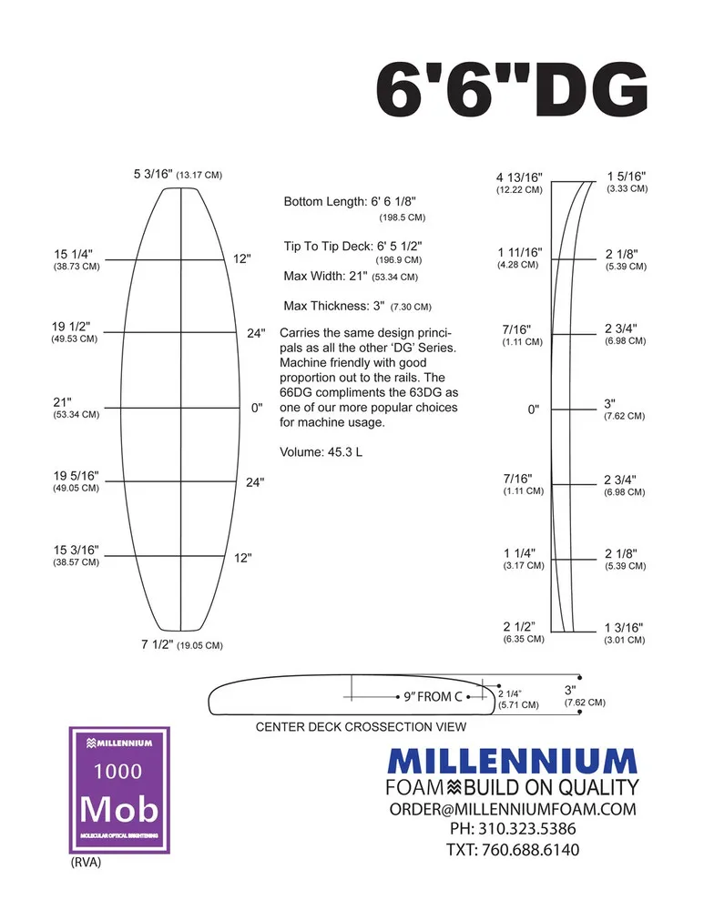 Millennium 66DG RED 1/8 BASS