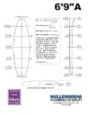 Millennium 69A BLUE 1/8 DARKWOOD