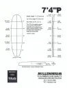 Millennium 74P BLUE 1/8 BASS