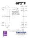 Millennium 102P BLUE 3/8 DARKWOOD