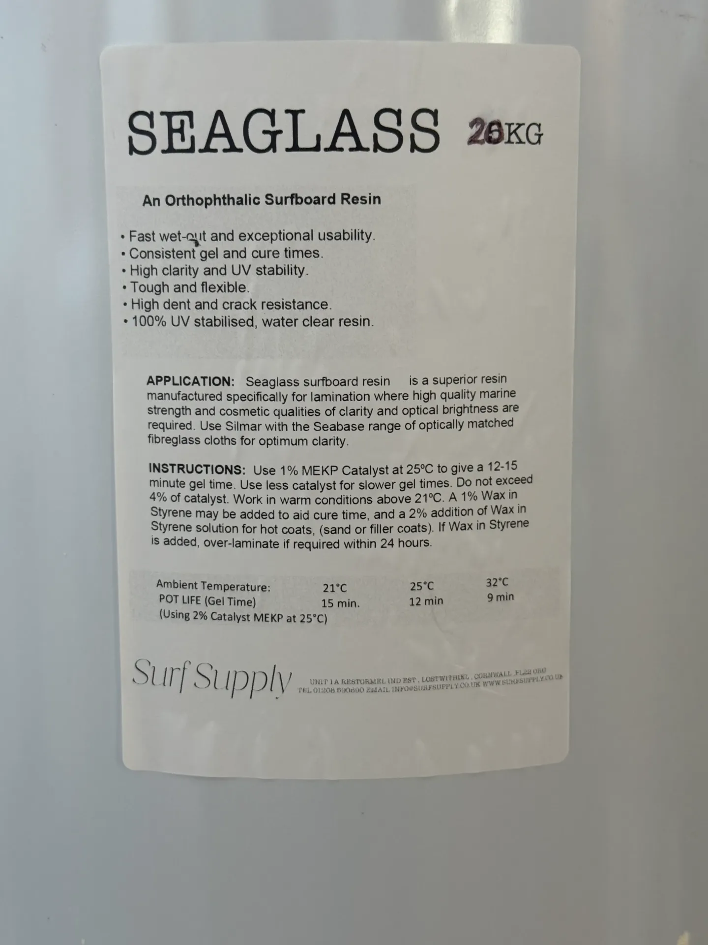 SEEGLAS 20 KG
